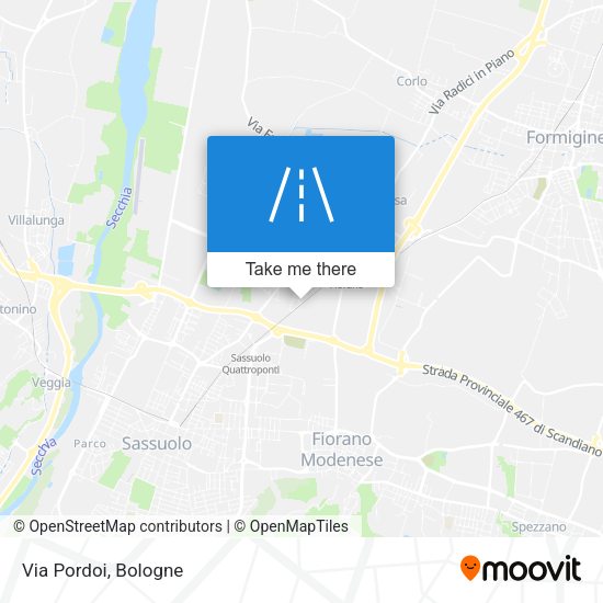 Via Pordoi map