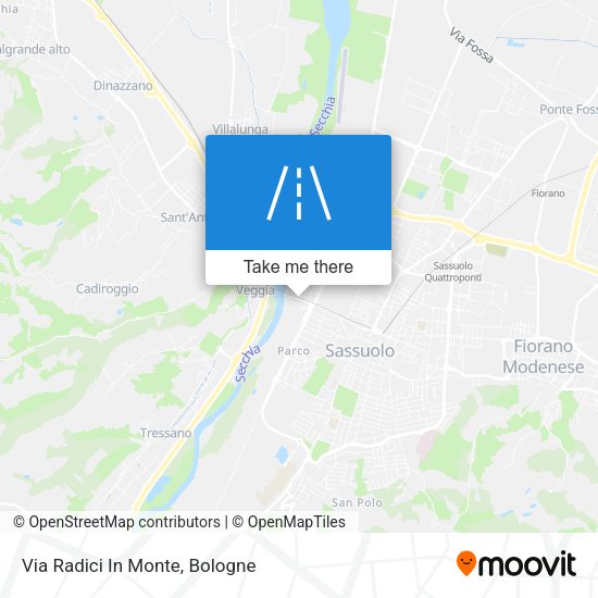 Via Radici In Monte map