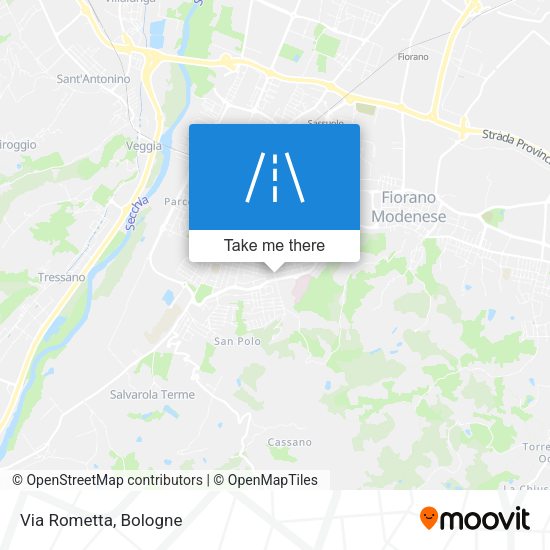 Via Rometta map