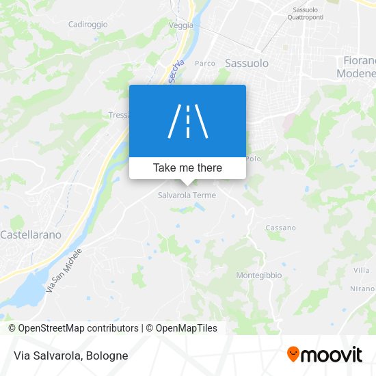 Via Salvarola map