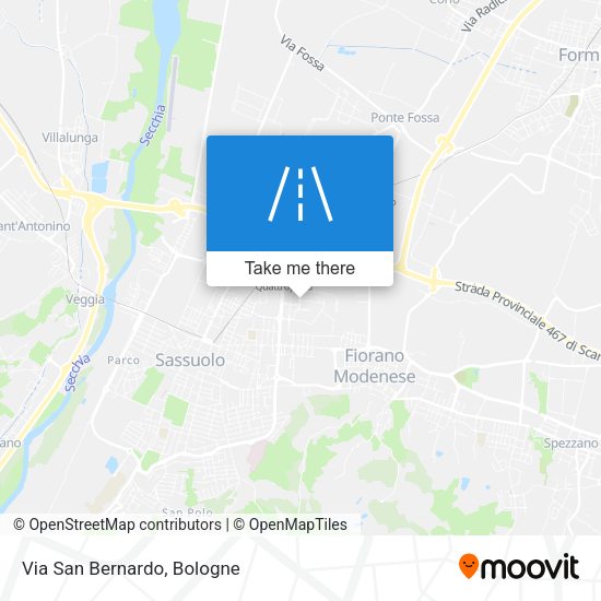 Via San Bernardo map