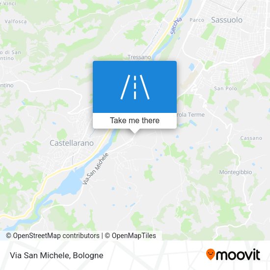 Via San Michele map