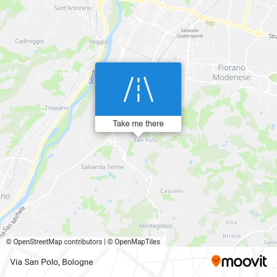 Via San Polo map