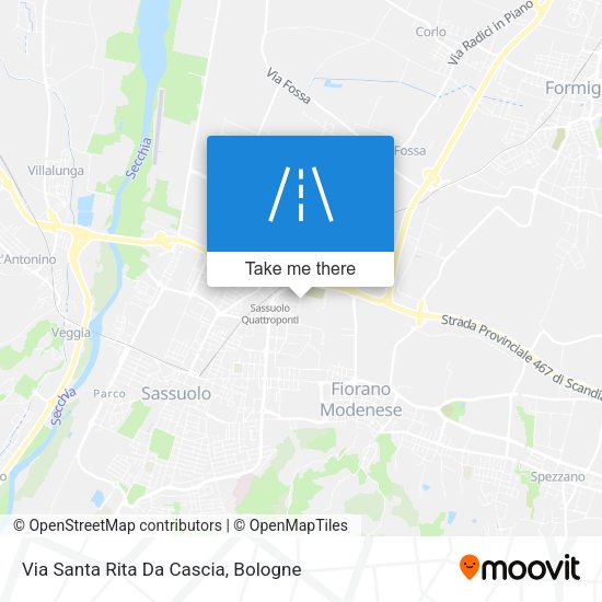 Via Santa Rita Da Cascia map