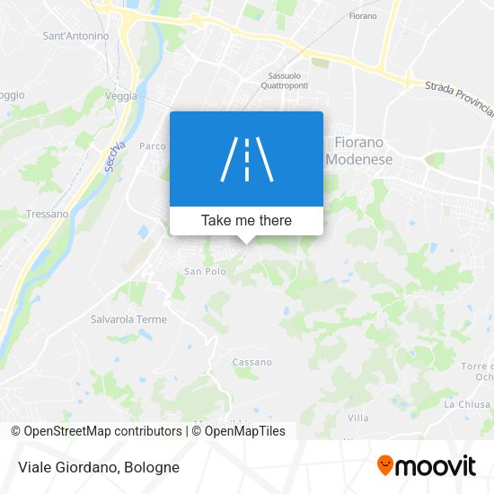 Viale Giordano map