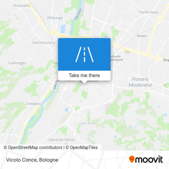 Vicolo Conce map