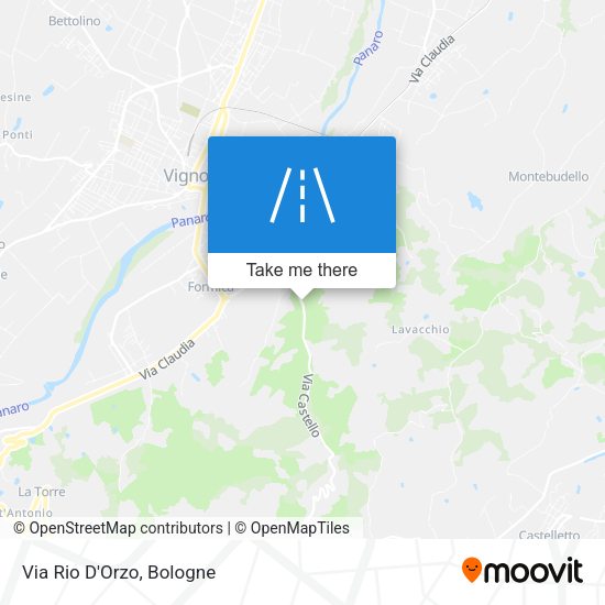 Via Rio D'Orzo map