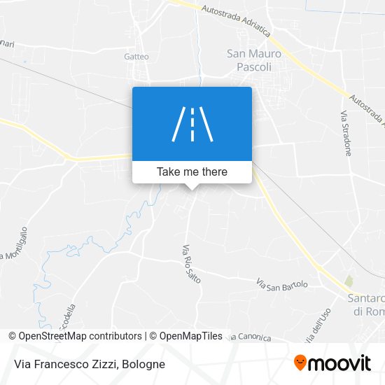 Via Francesco Zizzi map