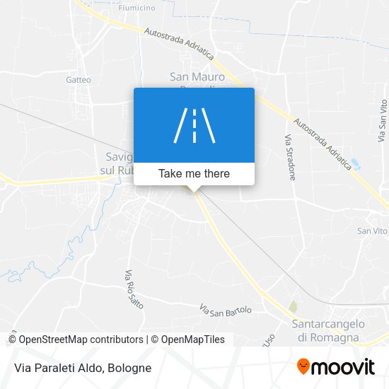 Via Paraleti Aldo map