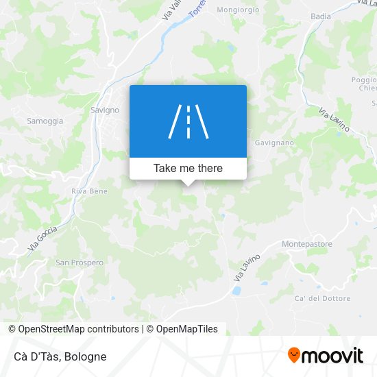 Cà D'Tàs map