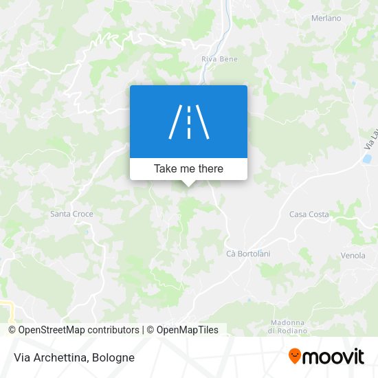 Via Archettina map