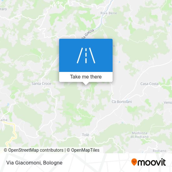 Via Giacomoni map