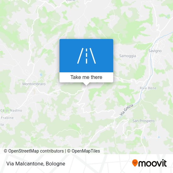 Via Malcantone map