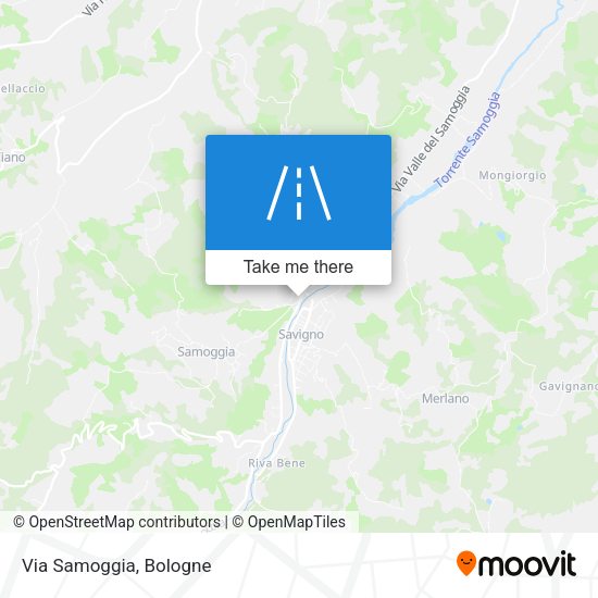 Via Samoggia map