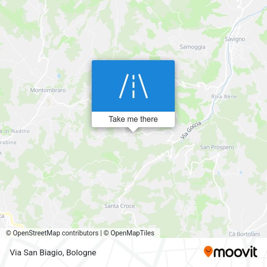 Via San Biagio map