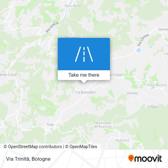 Via Trinità map