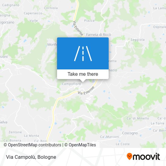 Via Campolù map