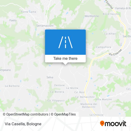 Via Casella map