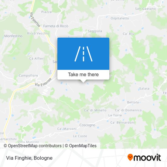 Via Finghie map