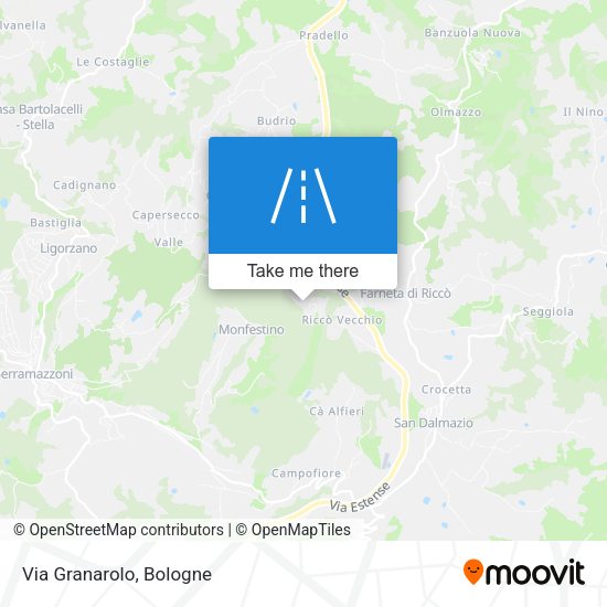 Via Granarolo map