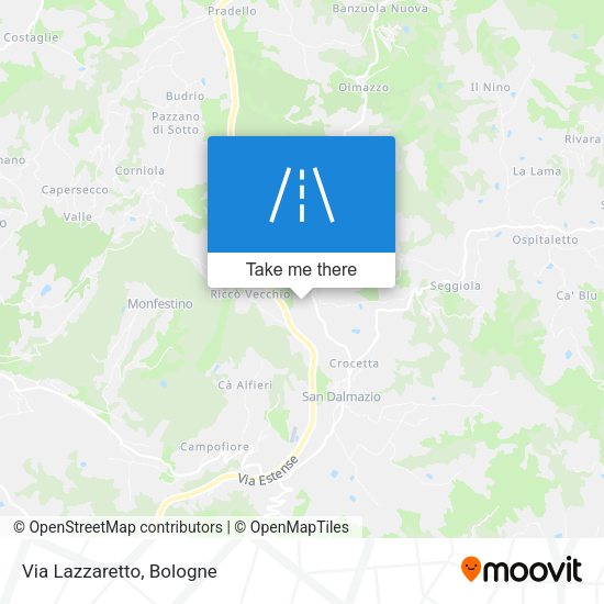 Via Lazzaretto map