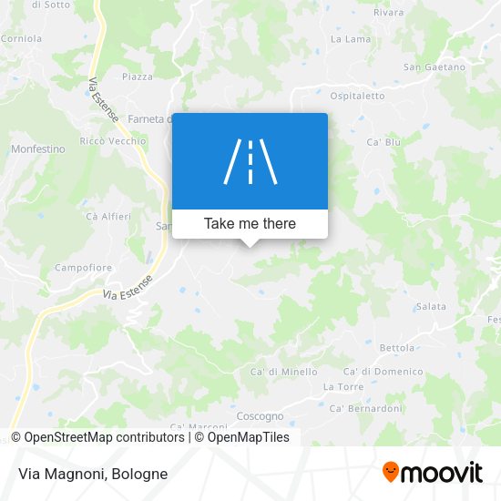 Via Magnoni map