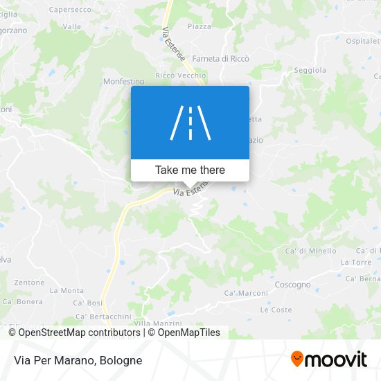 Via Per Marano map