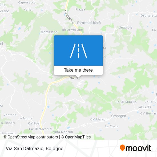 Via San Dalmazio map