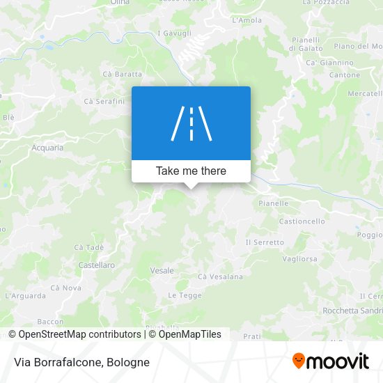Via Borrafalcone map