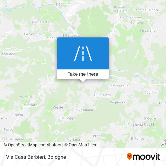 Via Casa Barbieri map