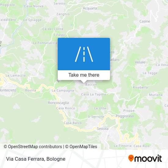 Via Casa Ferrara map