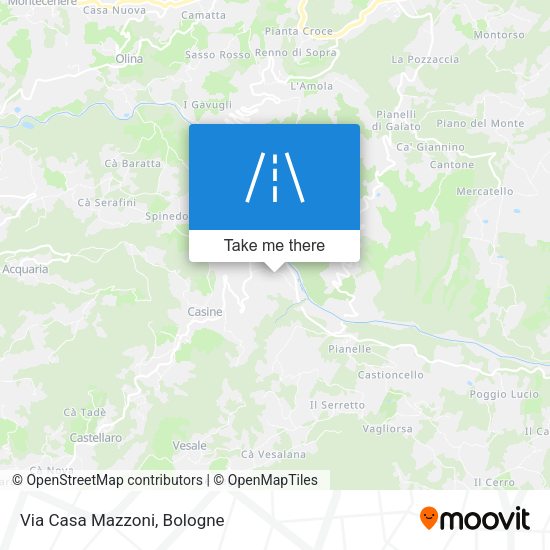 Via Casa Mazzoni map