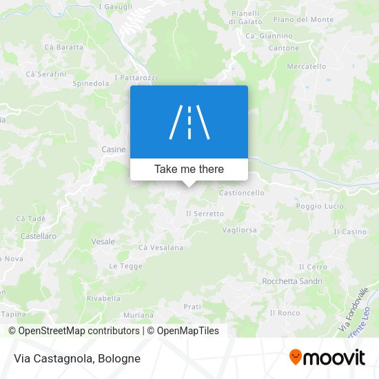 Via Castagnola map