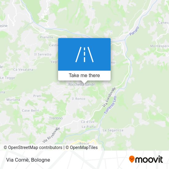 Via Cornè map