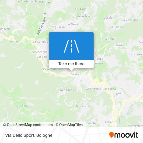 Via Dello Sport map