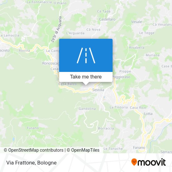 Via Frattone map