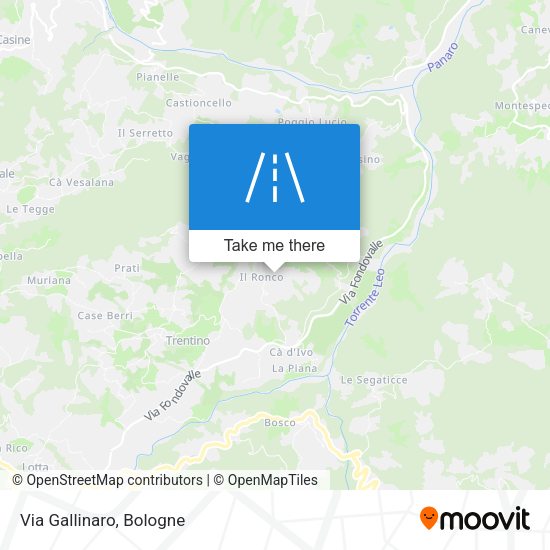 Via Gallinaro map