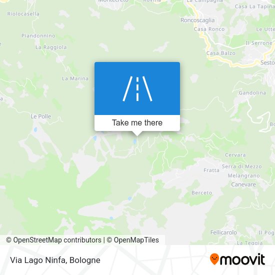 Via Lago Ninfa map