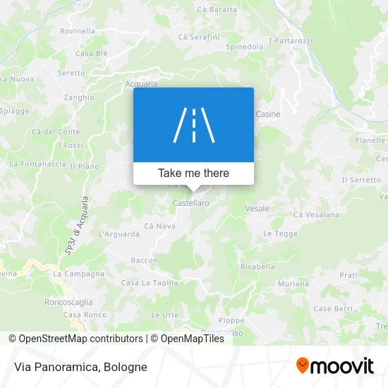 Via Panoramica map