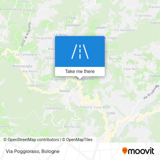 Via Poggioraso map