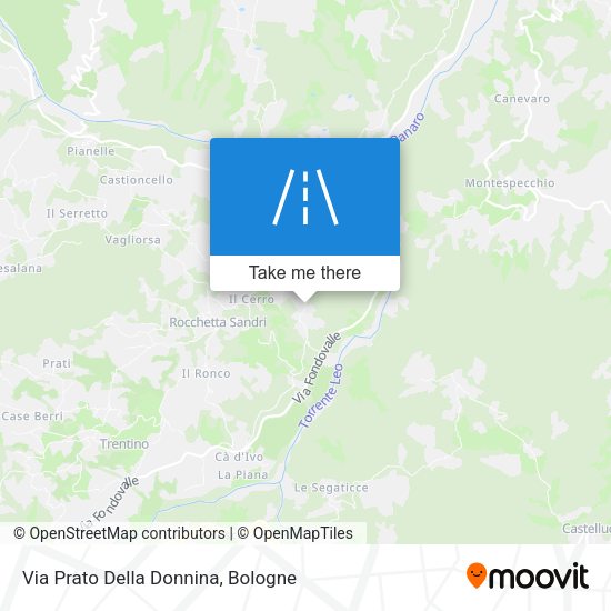 Via Prato Della Donnina map