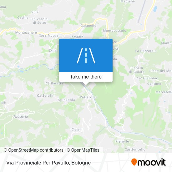 Via Provinciale Per Pavullo map