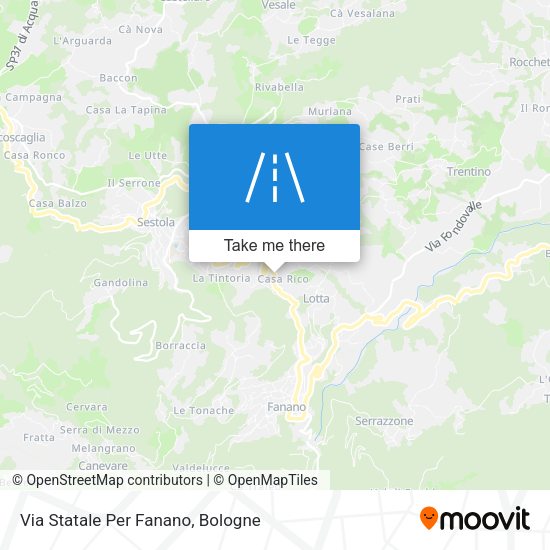 Via Statale Per Fanano map