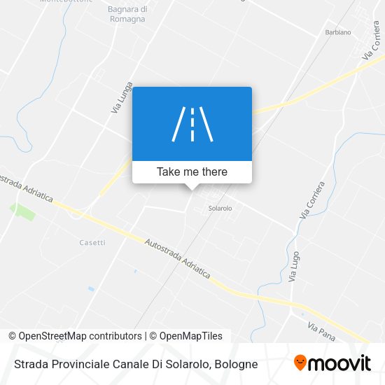 Strada Provinciale Canale Di Solarolo map