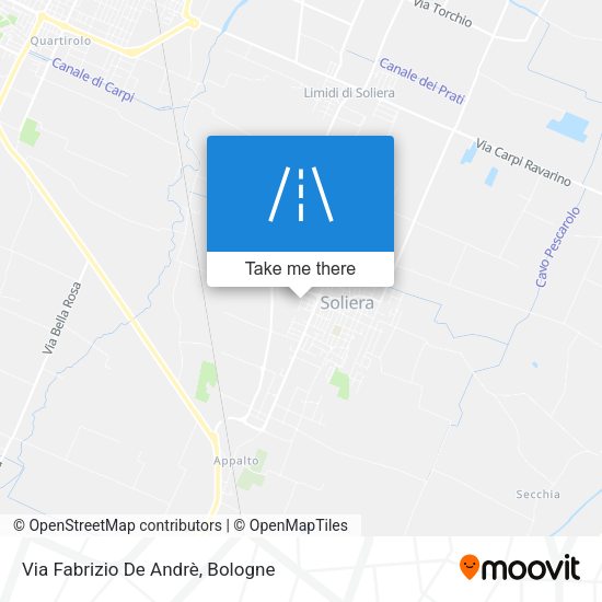 Via Fabrizio De Andrè map