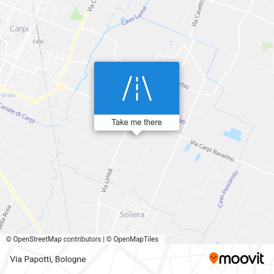 Via Papotti map