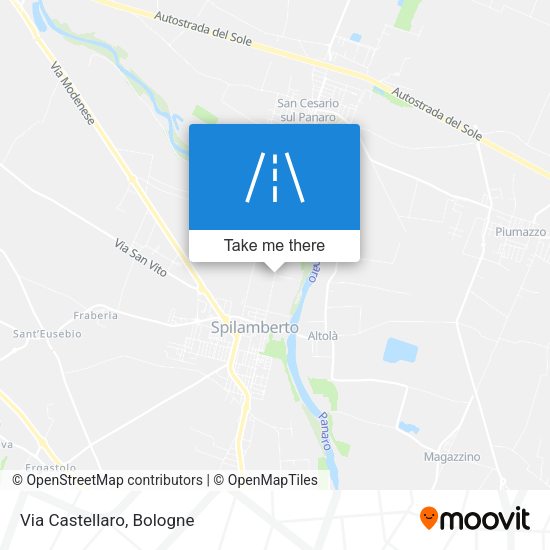 Via Castellaro map