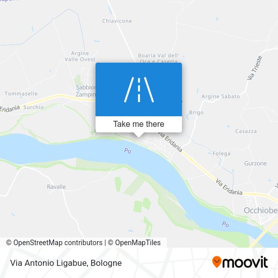 Via Antonio Ligabue map