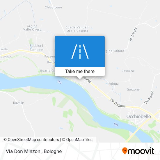 Via Don Minzoni map