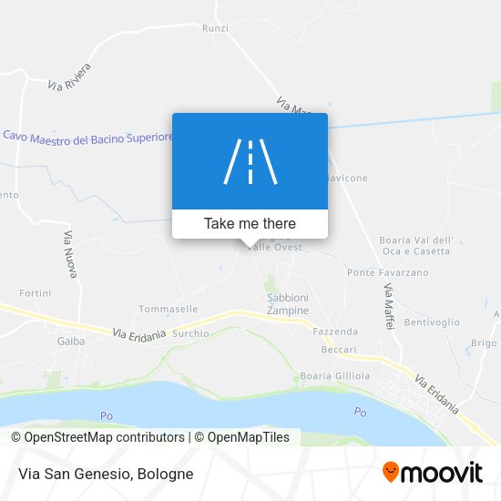 Via San Genesio map